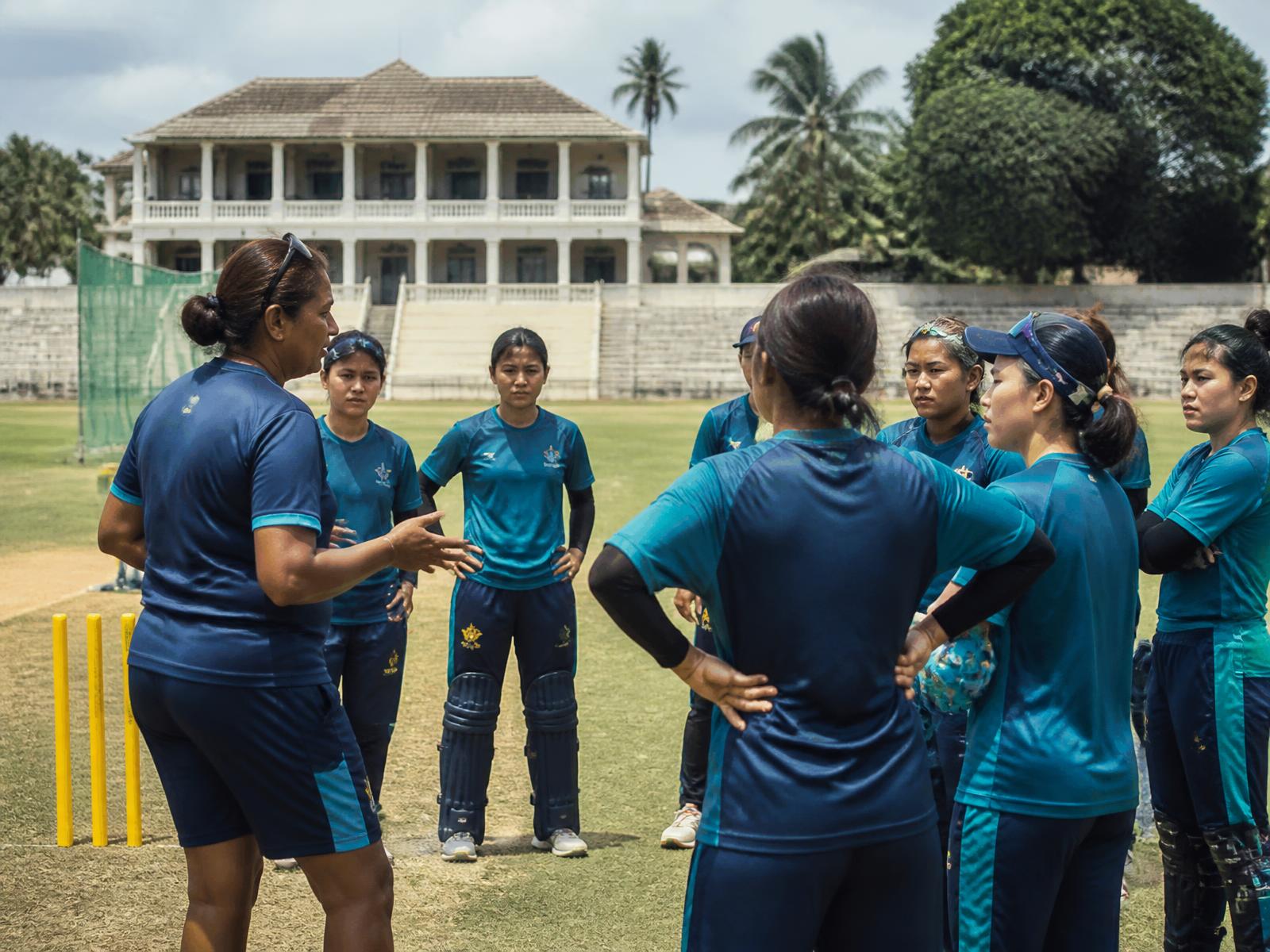 Hong Kong Women's Cricket Team training with Global Cricket School in Sri Lanka